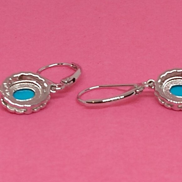 Nwot, sleeping beauty turquoise earrings. - Picture 3 of 7
